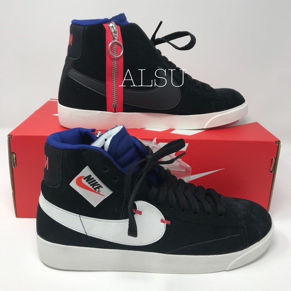 Nike Blazer Mid Rebel Black White Pink W AUTHENTIC - Picture 2 of 8